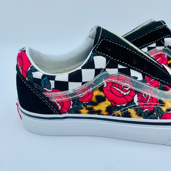rose and leopard vans